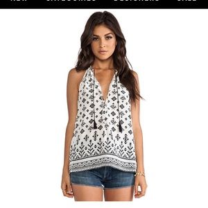 Joie Eniko 100% Silk tribal print tank top M